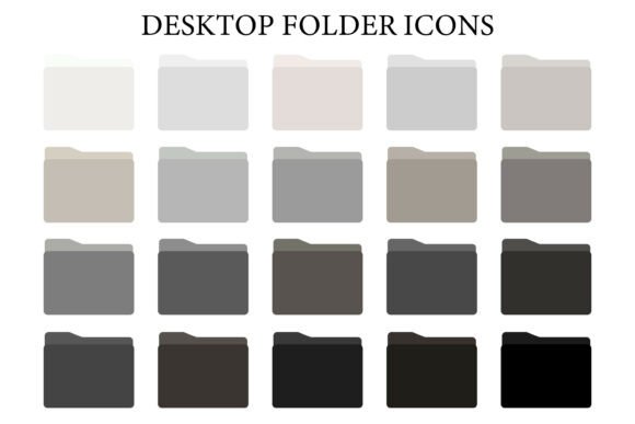 20 Folder Icons: A Neutral Graphic Design Asset for Digital Sellers