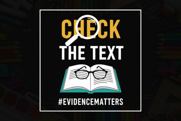 Check the Text, Evidence Matters: Graphics & T-Shirt Designs