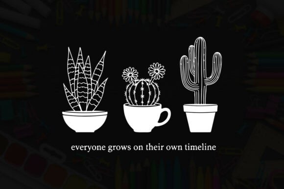 Everyone Grows on Their Own Timeline Tee Graphics