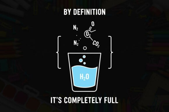 Glass Full of Water Gases, Definition Graphics