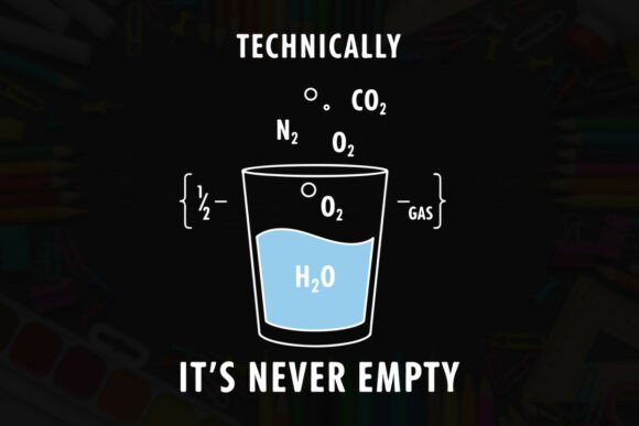 Glass Full of Water Gases, Science Tee