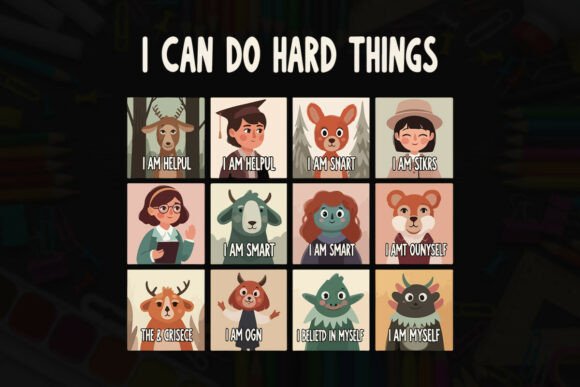 Helpful Smart Believe in Myself Art Graphics