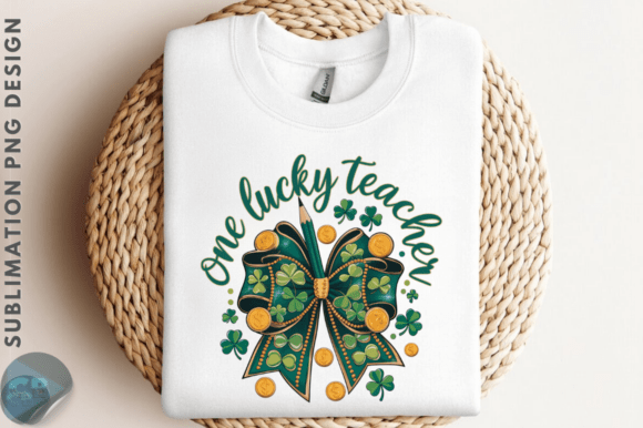 Lucky Teacher PNG: Graphics for T-Shirt Designs