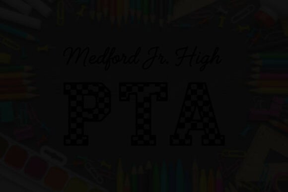 Medford Jr. High PTA Checkered Style Graphics