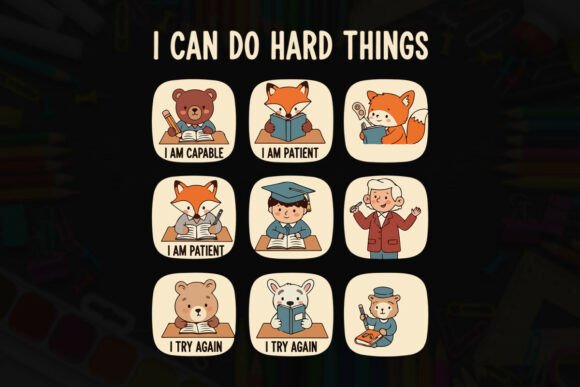 Resilience Learning Character Art Graphics for T-Shirt Designs