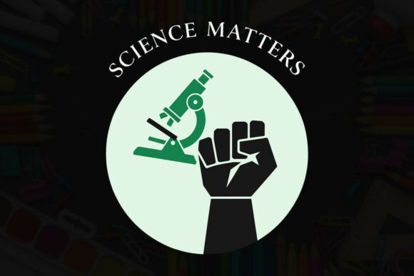 Science Matters Fist Typography Design
