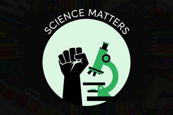 Science Matters Microscope Typography Graphics