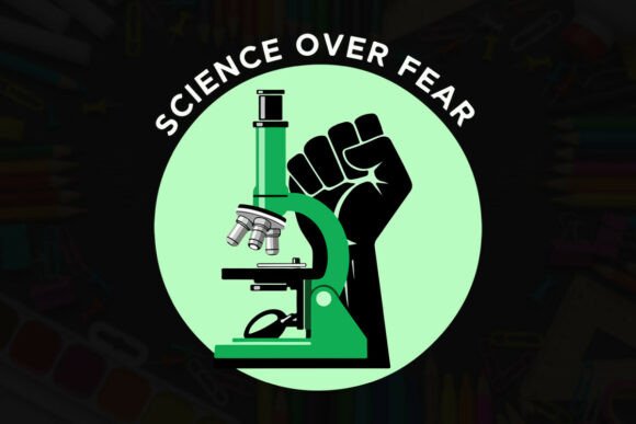 Science over Fear Typography Design Graphics